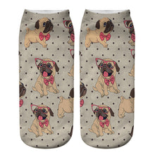 Load image into Gallery viewer, Dog PUG cartoon 3D printing socks