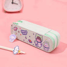 Load image into Gallery viewer, ins cartoon pencil case cute astronaut double-layer pencil case
