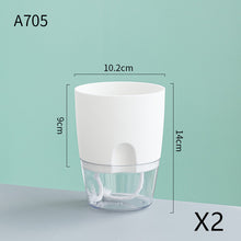 Load image into Gallery viewer, Automatic Water-Absorbing Flower Pot Plastic Resin Transparent Flower Pot