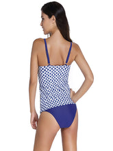 Load image into Gallery viewer, Buttonhole neckline split swimsuit swimsuit