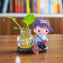 Load image into Gallery viewer, Vase Living Room Flower Arrangement Ornaments Transparent Glassware