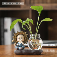 Load image into Gallery viewer, Green Radish Hydroponic Plant Pots And Utensils Transparent Desk Decorations Home Furnishings
