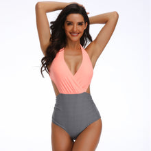 Load image into Gallery viewer, Multicolor printed one-piece swimsuit