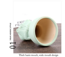 Load image into Gallery viewer, Large Caliber Unfired Ceramic Indoor Plant Air Permeable Flowerpot
