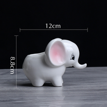 Load image into Gallery viewer, Elephant ceramic flowerpot