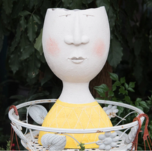 Load image into Gallery viewer, Portrait sculpture flower pot