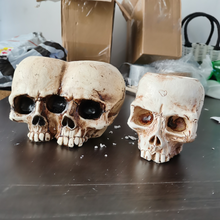 Load image into Gallery viewer, Halloween Skull Resin Flower Pot Outdoor Study