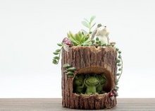 Load image into Gallery viewer, Creative Resin Tree Hole Succulent Flower Pot