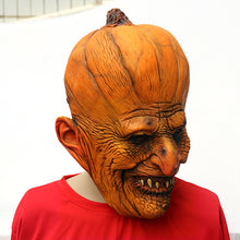 Load image into Gallery viewer, Halloween Easter Pumpkin Cosplay Latex Mask Scary Halloween Carnival Dress Up Headgear Props