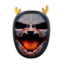 Load image into Gallery viewer, 2021 New Product Halloween Mask LED Luminous MINI Mask Holiday Party DIY Editable Atmosphere Mask