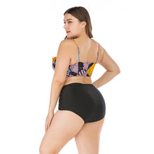 Load image into Gallery viewer, Plus Size High Waist Bikini Swimsuit