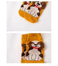 Load image into Gallery viewer, Cartoon Cat And Dog Pattern Personalized Cotton Socks