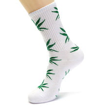 Load image into Gallery viewer, Threaded Tube Maple Leaf Printed Cotton Socks
