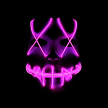 Load image into Gallery viewer, Halloween Horror Slit Mouth And Crosseye LED Plastic Glowing Mask