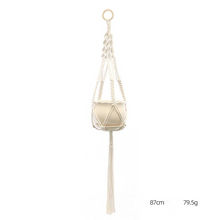 Load image into Gallery viewer, Custom Hand-knitted Hanging Flowerpot Net Bag