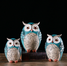 Load image into Gallery viewer, Ceramic owl ornament decoration