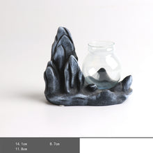 Load image into Gallery viewer, Glass Transparent Water Cultivation Green Dish Ware Flower Pot