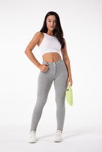 Load image into Gallery viewer, Shascullfites melody cotton bum lifting leggings booty shaping gray push up pants women