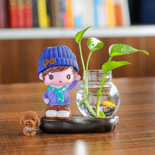 Load image into Gallery viewer, Vase Living Room Flower Arrangement Ornaments Transparent Glassware