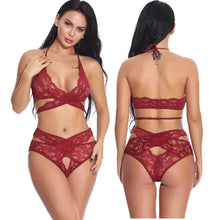 Load image into Gallery viewer, European And American Lace Mesh Underwear Set