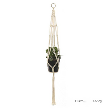 Load image into Gallery viewer, Custom Hand-knitted Hanging Flowerpot Net Bag