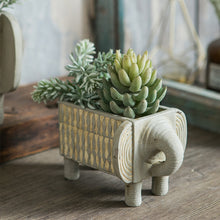 Load image into Gallery viewer, Animal abstract elephant flower pot