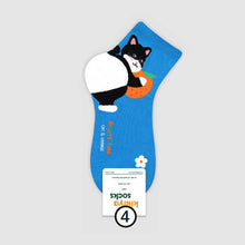 Load image into Gallery viewer, Combed Cotton Heel Small Animal Model Short Tube Girls Cotton Socks