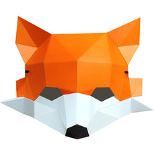 Load image into Gallery viewer, 3d Half Face Mask Collection Fox Elephant Panda Elk