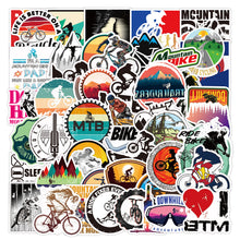 Load image into Gallery viewer, Mountain Bike Graffiti Stickers Waterproof Suitcase Notebook