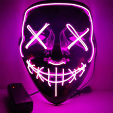 Load image into Gallery viewer, Halloween Cold Light Ghost Step Dance Clothes Glow Mask LED Flash Ghost Face Adult Fluorescent Dance Mask