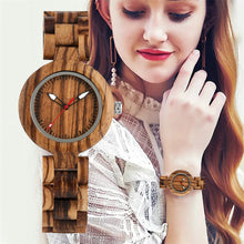 Load image into Gallery viewer, Wooden ladies watch