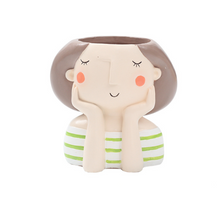 Load image into Gallery viewer, If small wreath girl flower pot