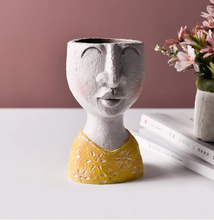 Load image into Gallery viewer, Portrait sculpture flower pot