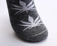 Load image into Gallery viewer, Threaded Tube Maple Leaf Printed Cotton Socks