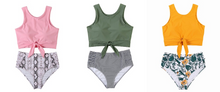 Load image into Gallery viewer, Printed High Waist Bikini