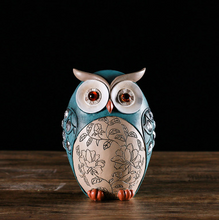 Load image into Gallery viewer, Ceramic owl ornament decoration