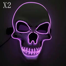 Load image into Gallery viewer, Skull LED Glowing Halloween Mask