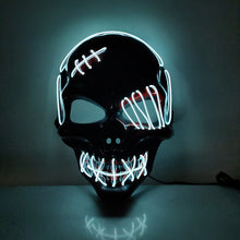 Load image into Gallery viewer, Scar One-eyed Pirate Mask Bloody Horror Cold Light Halloween Mask Led Glowing Mask
