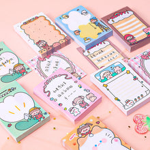 Load image into Gallery viewer, Cartoon Doodle Girl Post-it Notes Ins Girly Heart