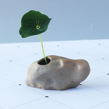 Load image into Gallery viewer, Office Desktop Imitated Stone Writing Thumb Floret Home Ceramic Succulent Flower Pot