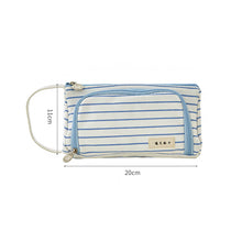 Load image into Gallery viewer, Korean Style Simple Candy Color Student Canvas Large-capacity Pencil Case