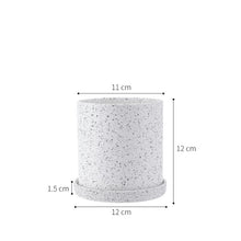 Load image into Gallery viewer, Ceramic Flower Pot Orchid Small with Tray Office Desktop Home
