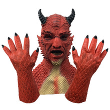Load image into Gallery viewer, Halloween Party Masquerade Scary Latex Hood Mask
