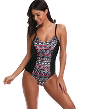 Load image into Gallery viewer, 2021 new one-piece print sexy slim European and American popular ladies swimsuit