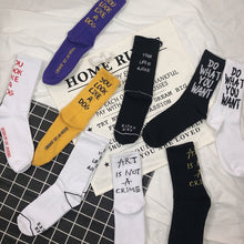 Load image into Gallery viewer, Cotton Comfortable English Socks