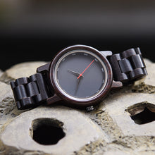 Load image into Gallery viewer, Ebony wood men's watch personality