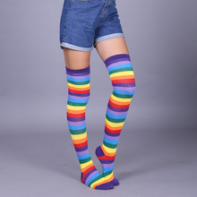 Load image into Gallery viewer, Rainbow Striped Stockings