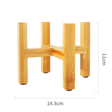 Load image into Gallery viewer, Flower Pot with Bamboo Tray Support
