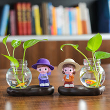 Load image into Gallery viewer, Vase Living Room Flower Arrangement Ornaments Transparent Glassware
