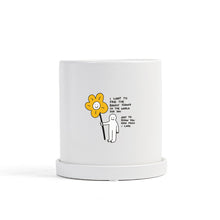 Load image into Gallery viewer, Matte Straight Personality Indoor Ceramic Flowerpot